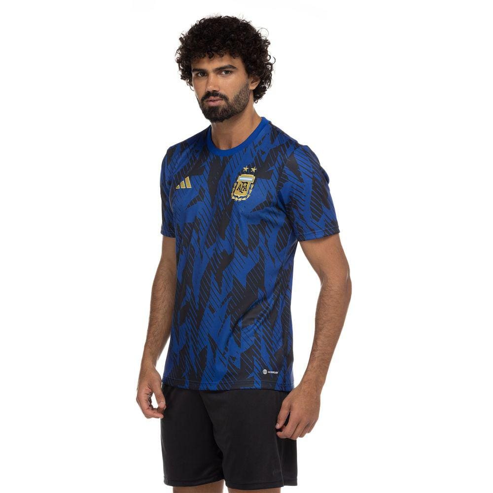 Camisa Pré Jogo Seleção da Argentina 22 adidas - Masculina