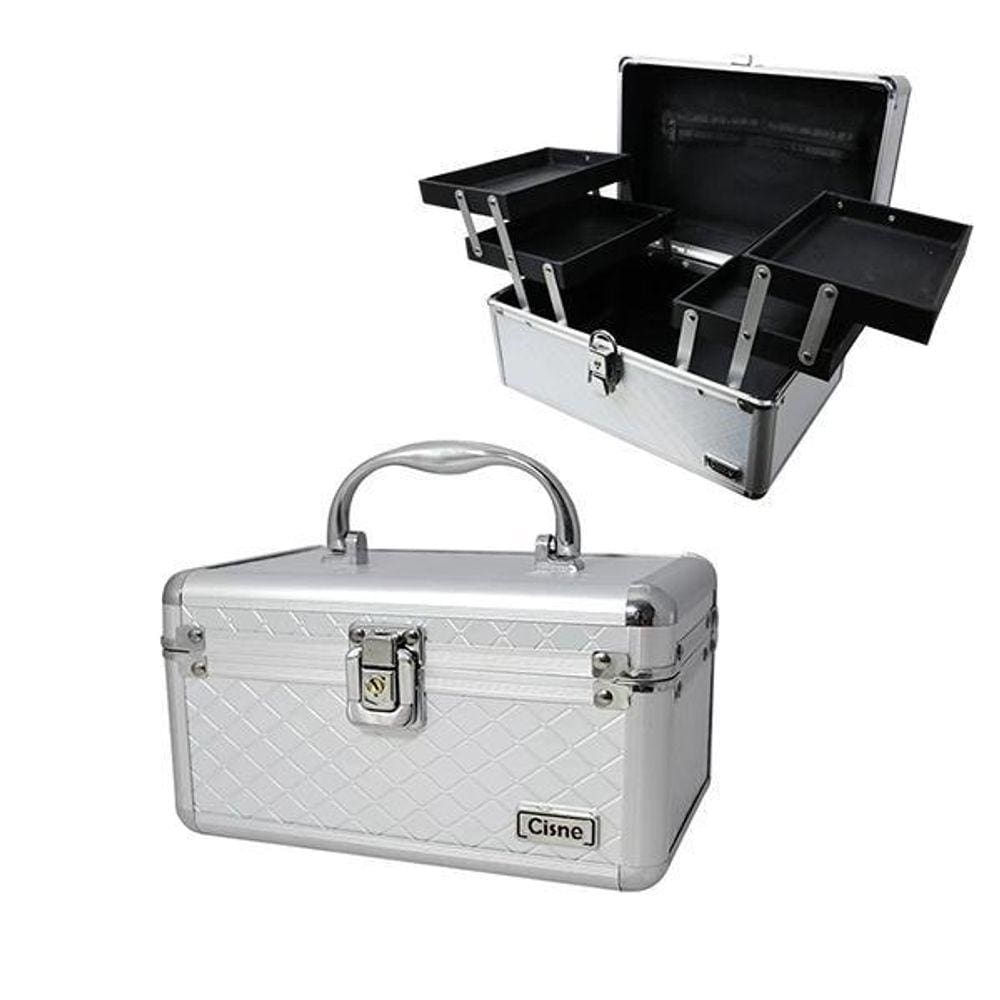 Maleta Completa Cisne Organizadora Csn-L5152 - Prata