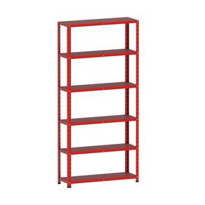 Estante De Aço 195X92x30 6 Prat. Pandin - Vermelho