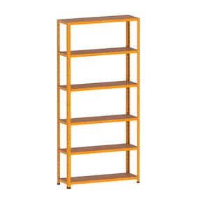 Estante De Aço 195X92x30 6 Prat. Pandin - Laranja