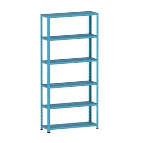 Estante De Aço 195X92x30 6 Prat. C/ Reforço Pandin - Azul Dalí