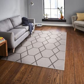 Tapete Funcional Tecido Hexagonal 200X250 Textil Jserrano 60