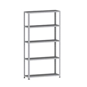 Estante De Aço 175X92x30 5 Prat. C/ Reforço Pandin - Cinza