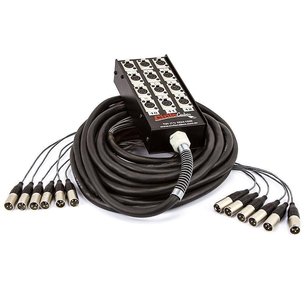 Medusa 12 Vias Montada Com Conectores Santo Ângelo 25M