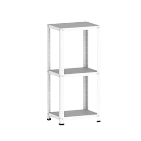 Estante De Aço 90X40x30 3 Prat. Pandin - Branco