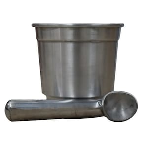 Colher Sorvete Térmica Bola Grande + Balde Para Concha