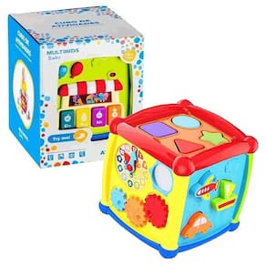Brinquedo Didático Cubo De Atividades Colorido Multikids