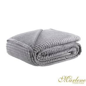 Cobertor Blancket Lugano Cinza Queen