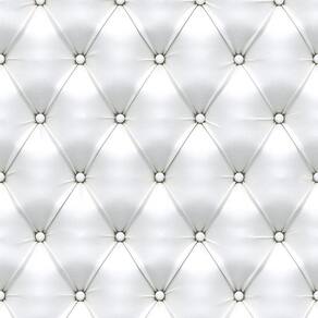 Kit 5 Rolos Papel De Parede Adesivo Couro Branco 3,0M