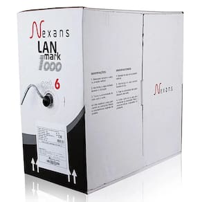 Cabo De Rede Nexans Cat6 Cinza - 60 Metros
