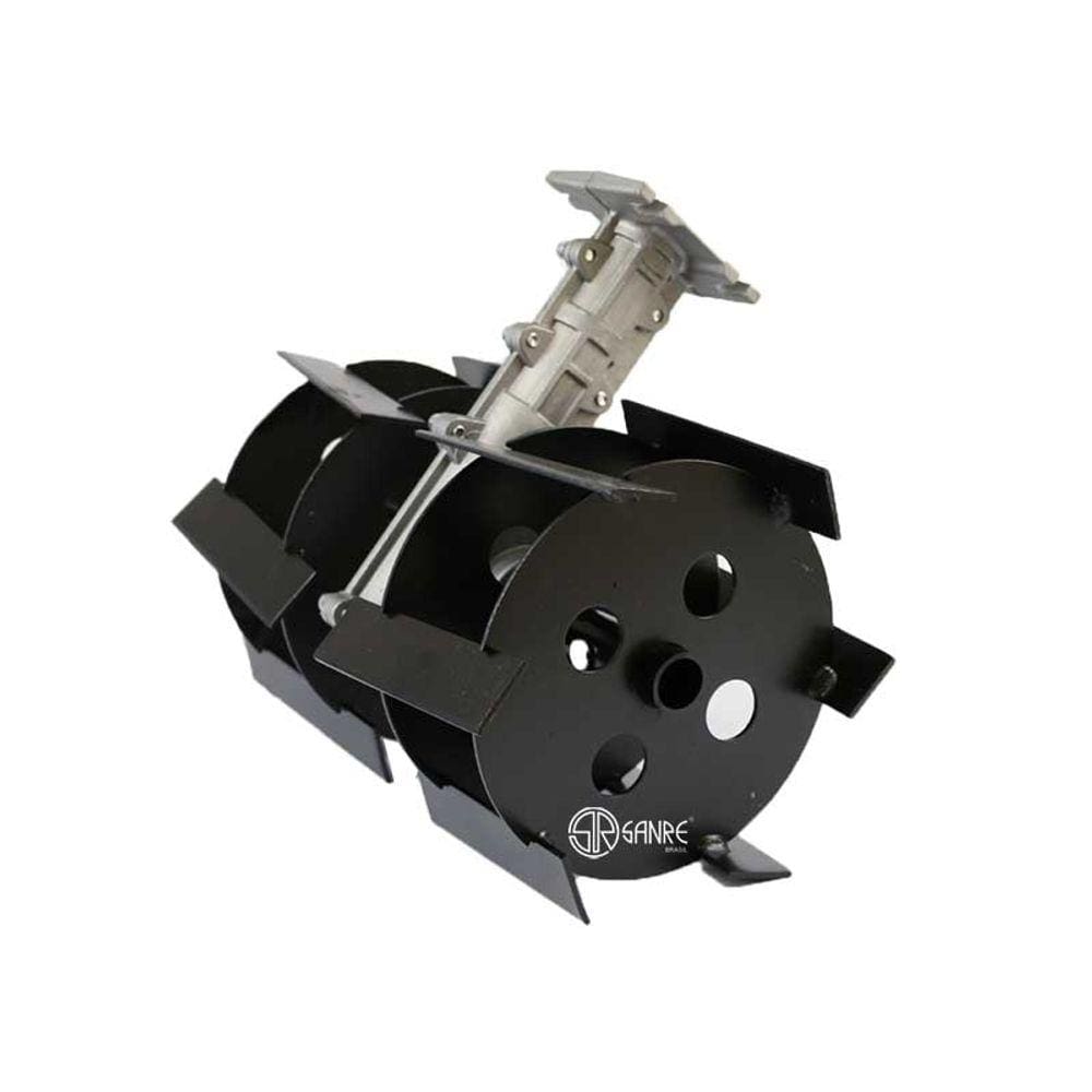 Kit 1 Enxada Rotativa 1 MotoPoda 2 Tubo Eixo Cardan 26mm 9 Estrias