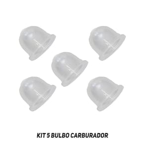 Kit 5 Bulbo Injetor Combustível Carburador Roçadeira 18mm X 20mm