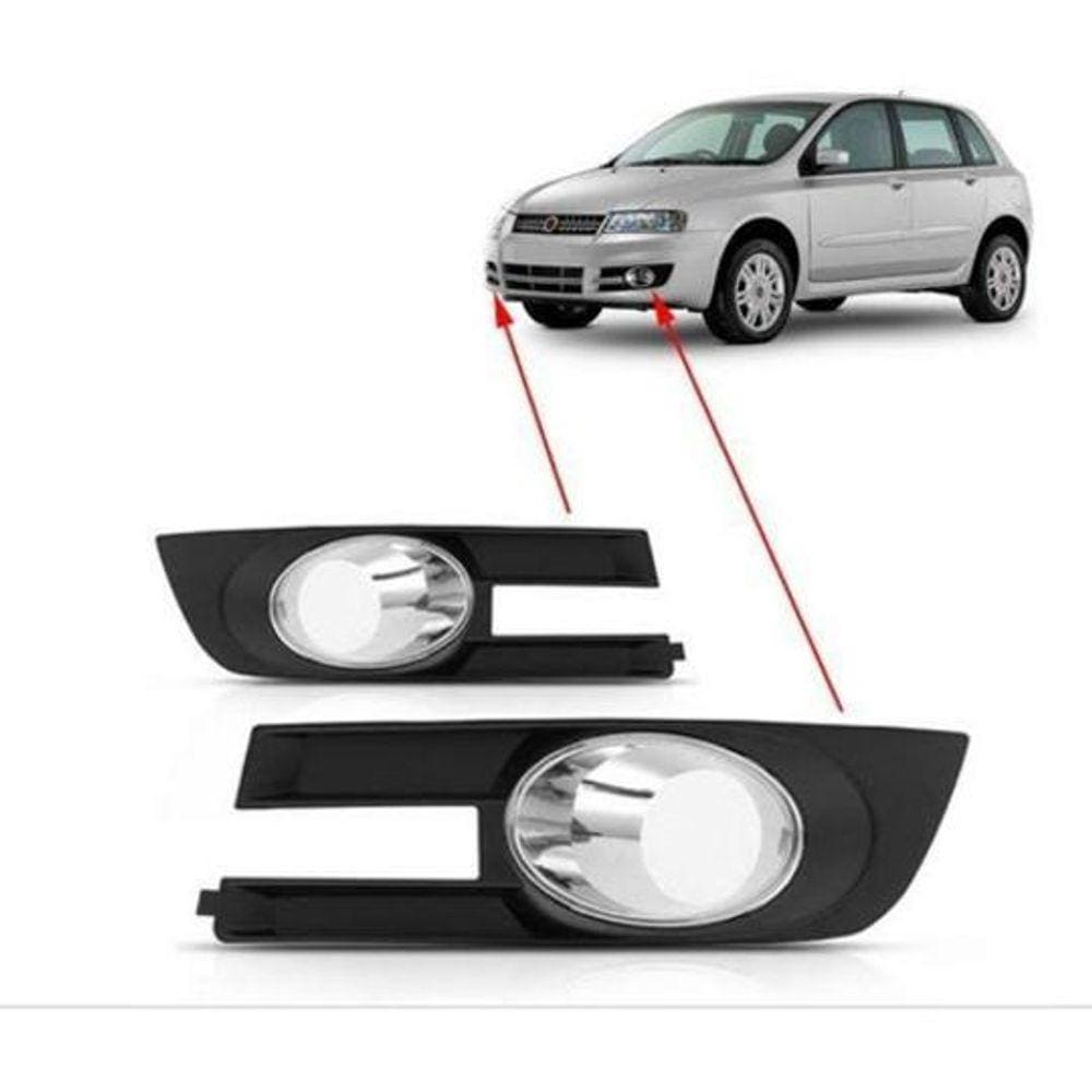 Par Grade Moldura Farol Milha Stilo 2008 09 10 11