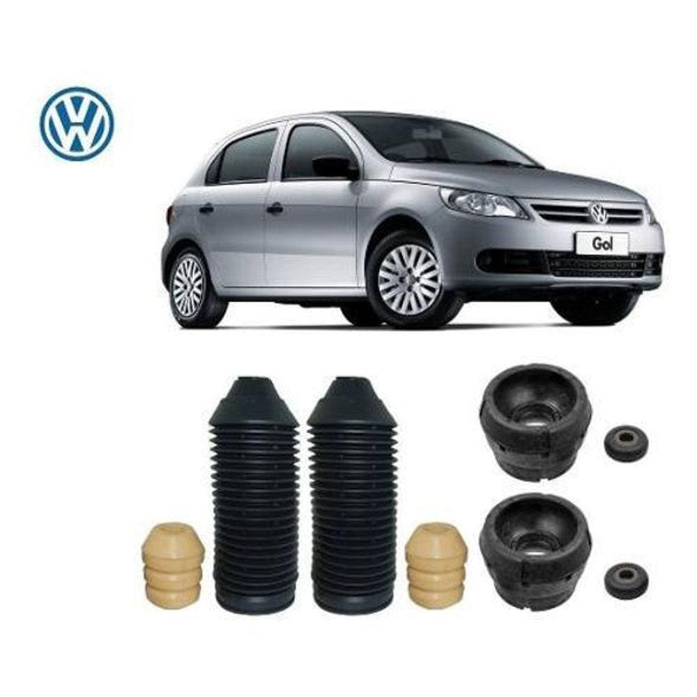 Par Kit Coxim Batente Coifa Dianteiro Gol G5 2008 2009 2010 2011