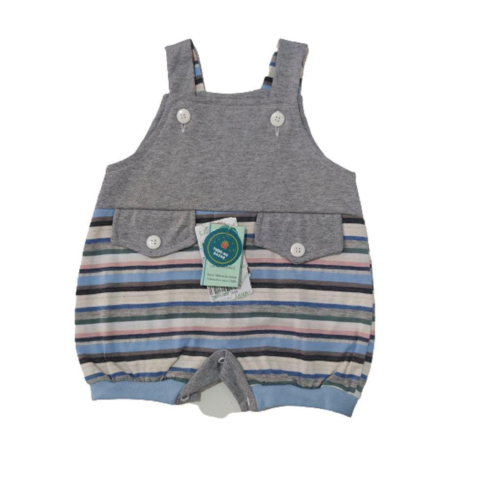 Macacão infantil bebê Masculino listras