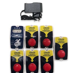 Alarme Audiovisual Pcd Help Sem Fio - 6 Botoeiras