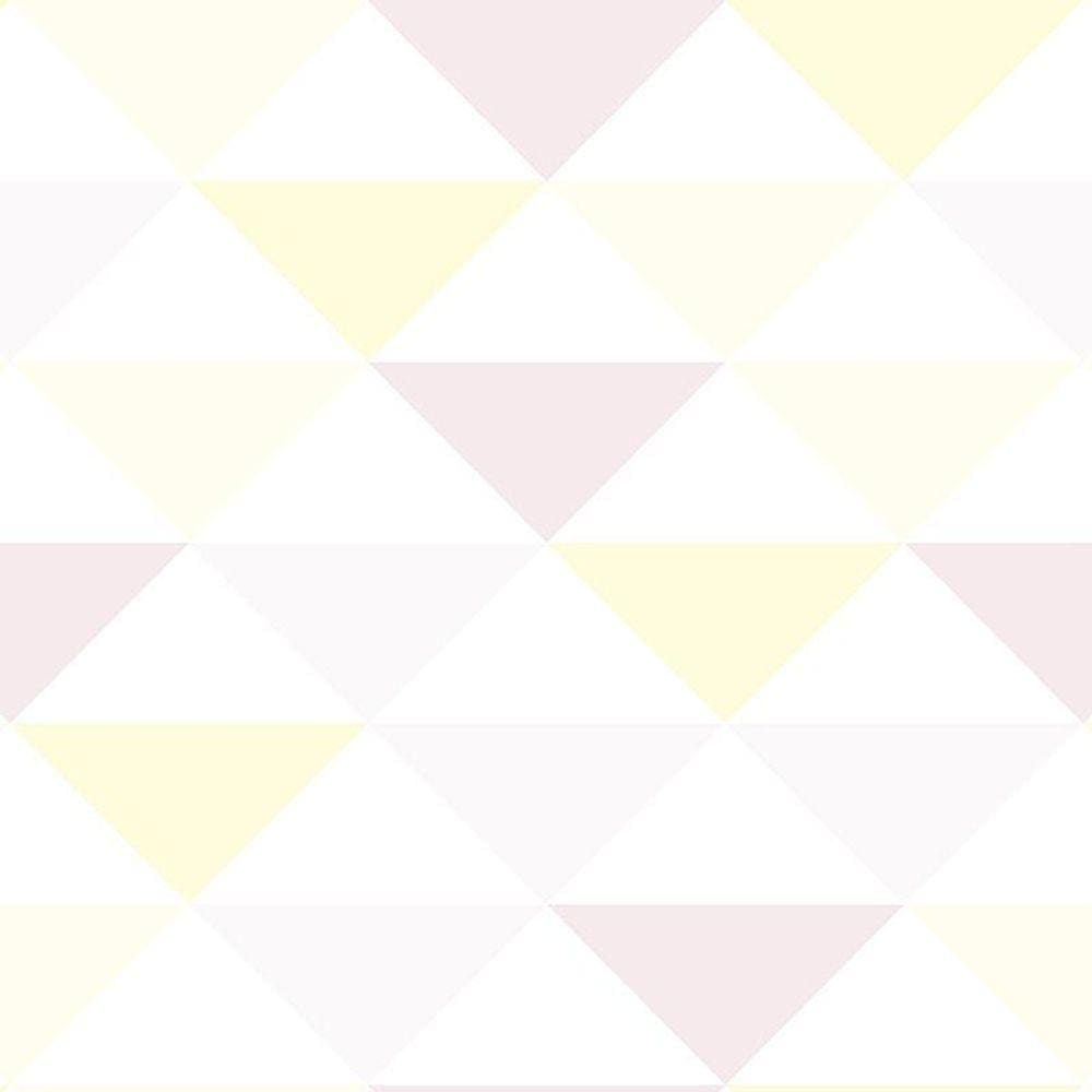 Kit 3 Rolos Papel De Parede Adesivo Geométrico Claro 3,0M