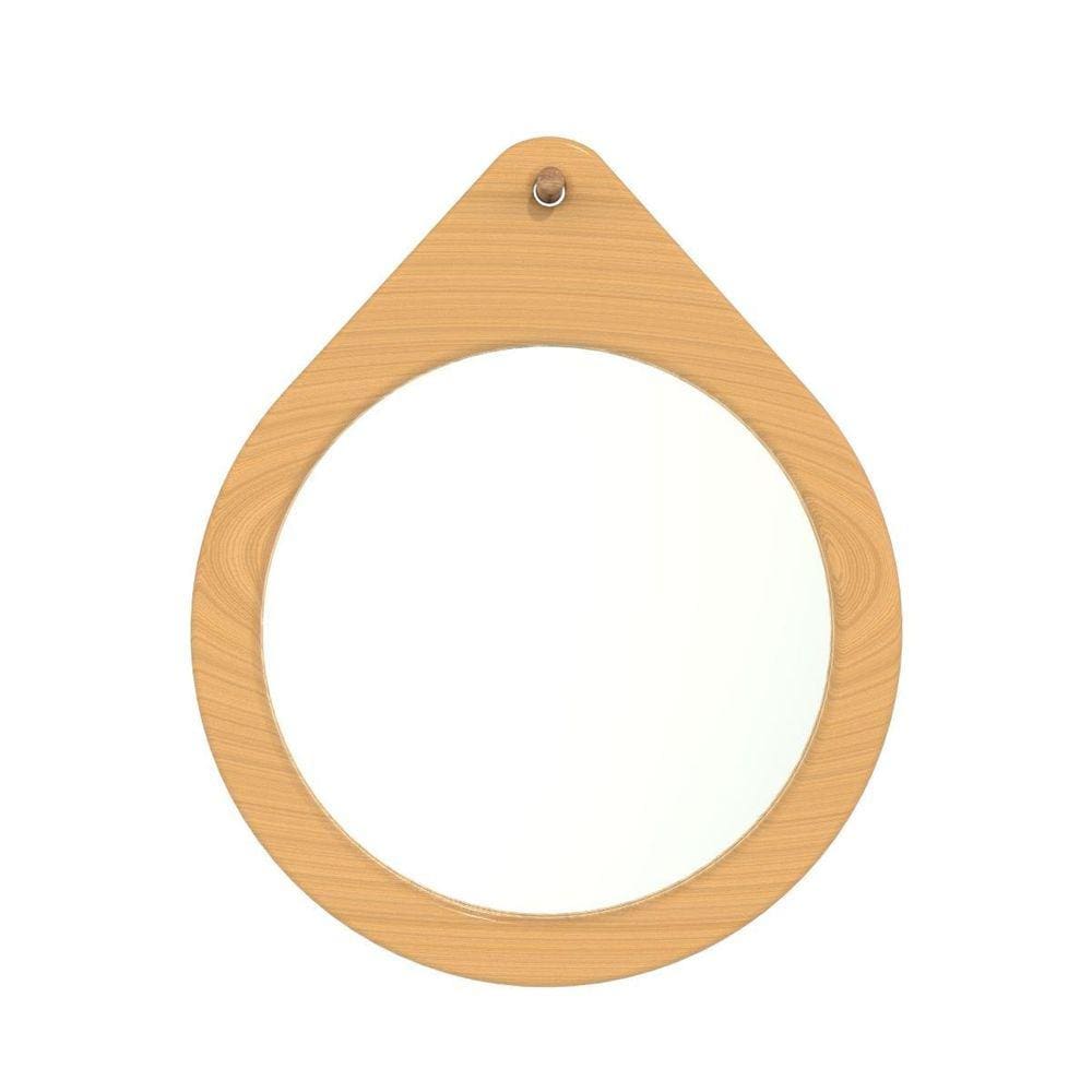 Espelho Decorativo Flat Wood Freijó 50Cm
