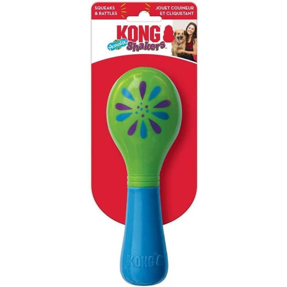 Brinquedo Chocalho Kong Shakers Acoustix Maraca Para Cães - Médio