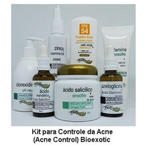 Kit Facial Para Controle Da Acne Acne Control Bioexotic
