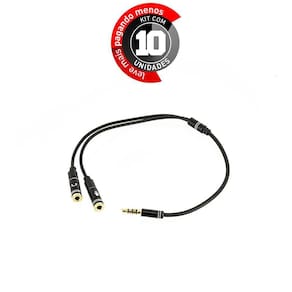 Cabos P2 Para Microfone E Fone De Ouvido - Kit Com 10