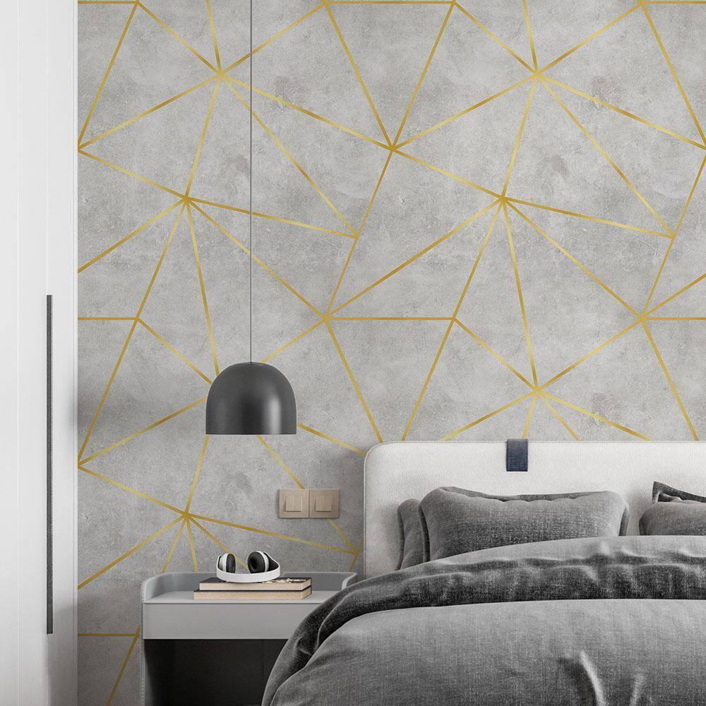 Kit 8 Rolos Papel De Parede Adesivo Zara Cimento 3,0M