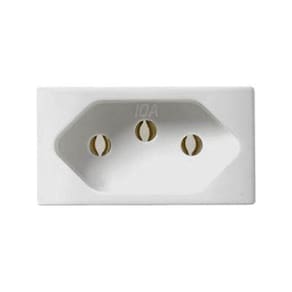 Kit 40 Modulo Tomada 2P+T 20A 250V Branco Pezzi Linha 50000