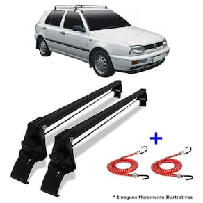 Rack De Teto Bagageiro + 2 Elasticos Golf Ano 91/97