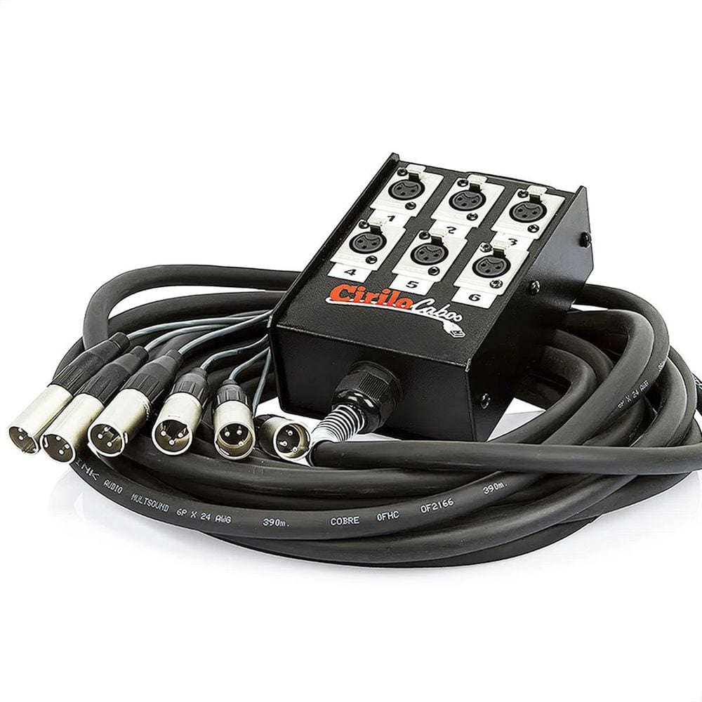 Medusa 6 Vias Montada Conectores Amphenol - 15 Metros