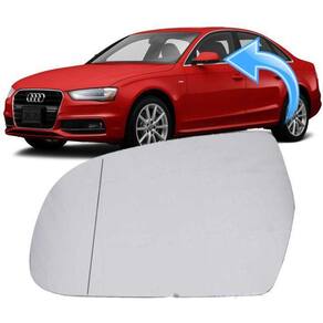 Lente Espelho Retrovisor A4 A5 A6 De 2010 À 2016 - Esquerdo