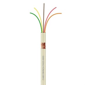 Cabo Manga 5X26 Awg - Com Blindagem Bege - 40 Metros
