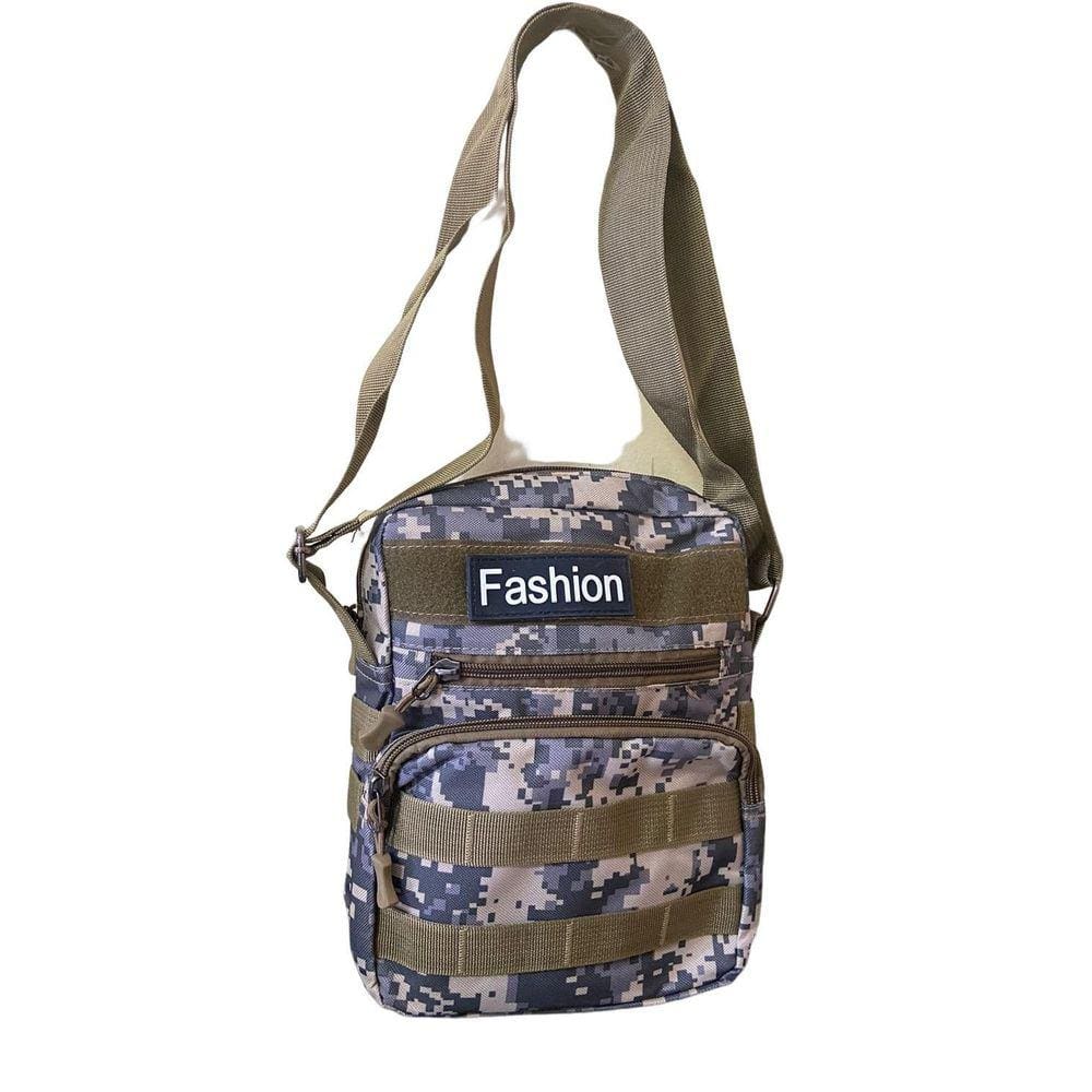 Bolsa Unissex Transversal Camuflada Militar