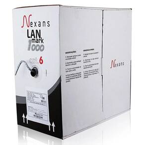 Cabo De Rede Nexans Cat6 Cinza - 90 Metros