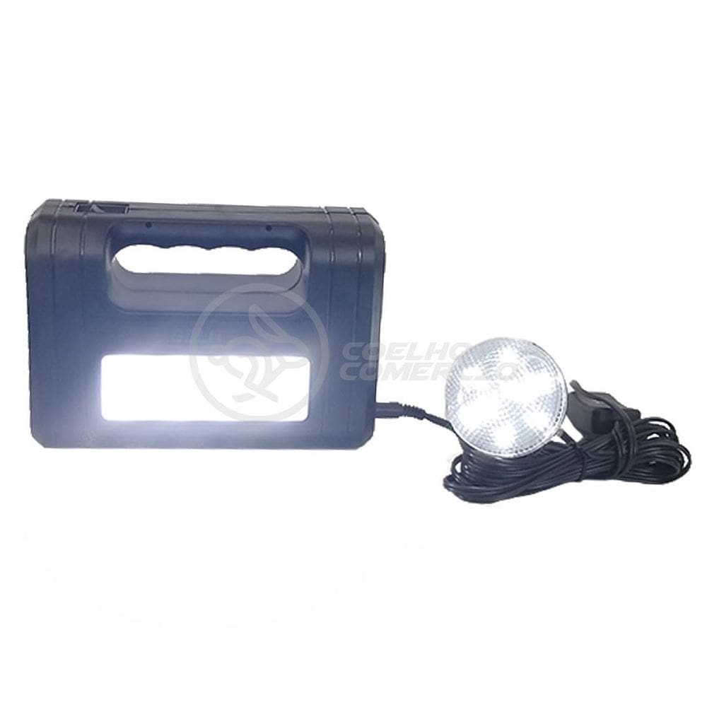 Kit Lanterna Placa Solar Carregador Portatil Energia Nº 18