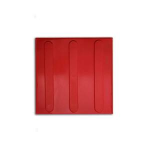 Piso Tátil Direcional 10 Peças 25X25 Vermelho