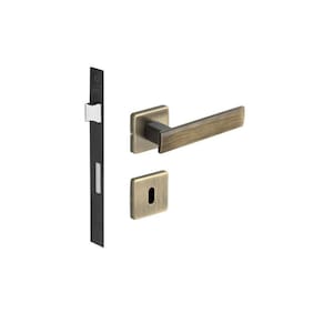 Fechadura Porta Interna Metro Light Imab Antique Ouro Velho