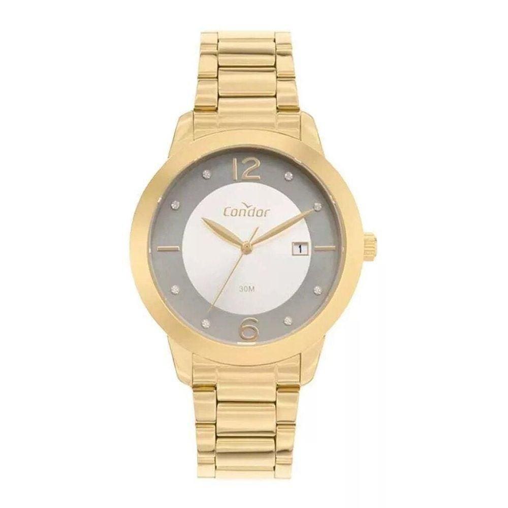 Kit Relógio Condor Feminino Dourado Com Oferta