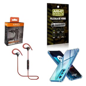 Kit Capinha Moto Edge 30 Fone Bluetooth E Película 3D