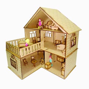 22 Móveis Para Casa Da Barbie Madeira Mdf Natural