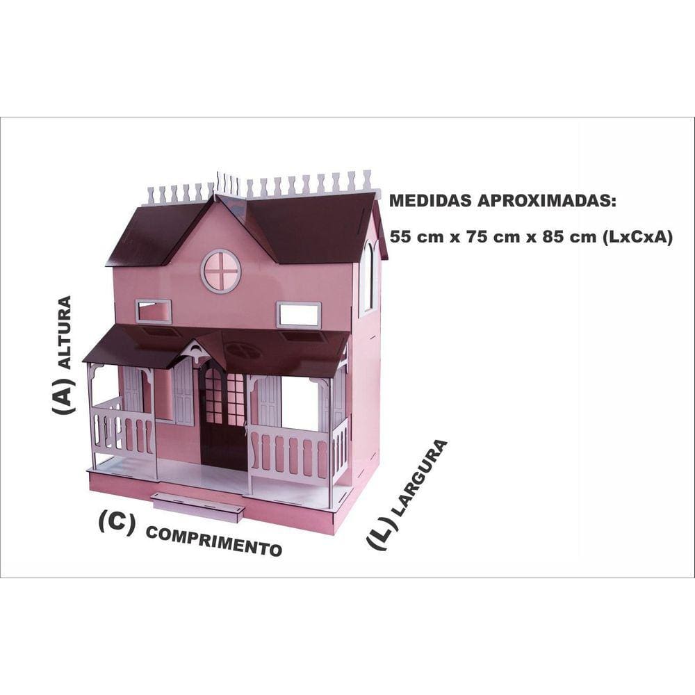 Kit Casa Bonecas Decoracao Móveis Lian Princesa P+P - Darama
