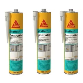 Kit 3 Selante Poliuretano Sikaflex Construction+ Branco Top