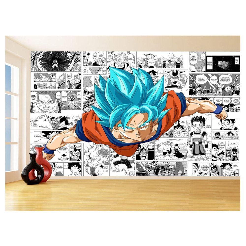 Papel De Parede Dragon Ball Goku Página Manga 3,5M Dbz650