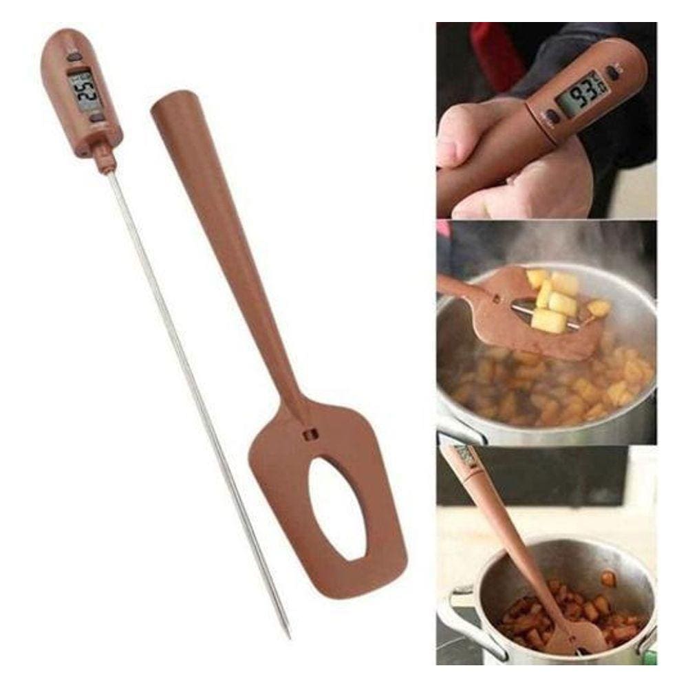 Espátula Com Termômetro Digital Culinária Chocolate Pratica