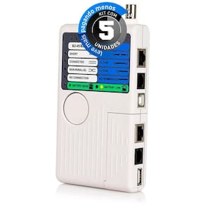 Testador De Cabos - Usb Bnc Rj11 Rj45 Rede - Kit Com 5