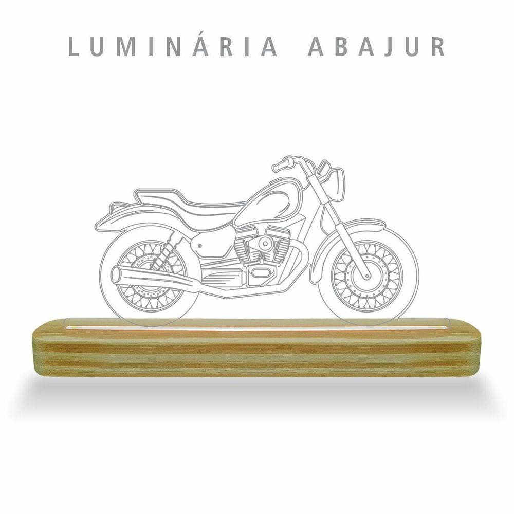 Luminária De Mesa Abajur Rgb Colorida - Moto