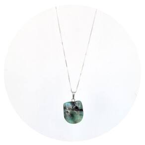 Colar Esmeralda Em Medalha - Natural E Legítima P. Vecchio