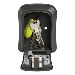 Cofre Porta Chaves Importado - Compacto - Cinza-Escuro