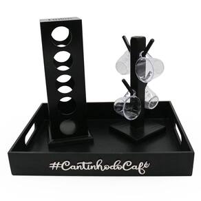 Kit 4 Xicaras Acrílico Cristal Porta Capsulas Dolce Gusto