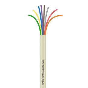 Cabo Manga 8X22 Awg - Sem Blindagem Bege - 40 Metros