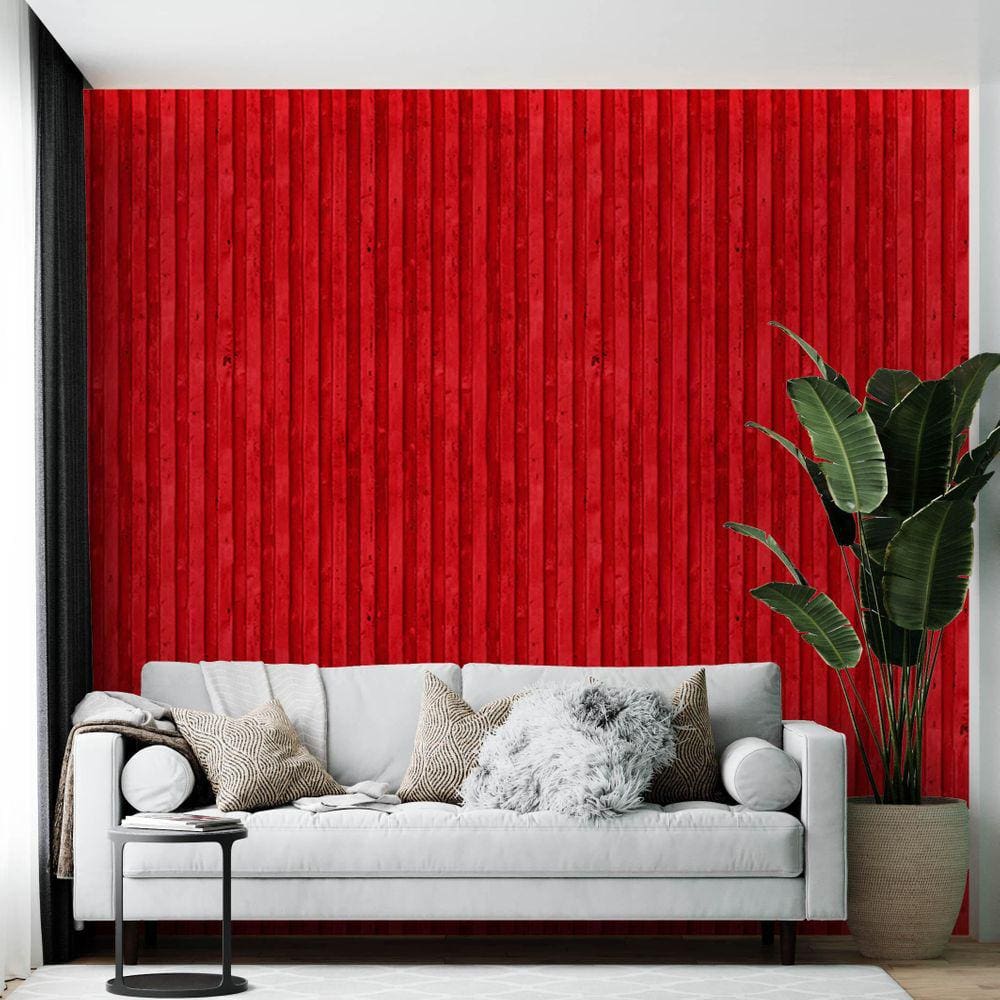Kit 3 Rolos Papel De Parede Adesivo Contêiner Vermelho 3,0M
